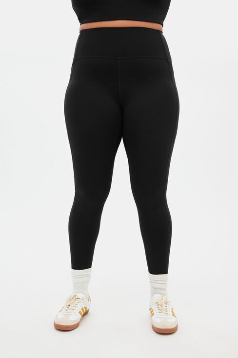 girlfriend collective Pants - Girlfriend Collective Compressive Legging 7/8 XXL Black High Rise 4008 Workout